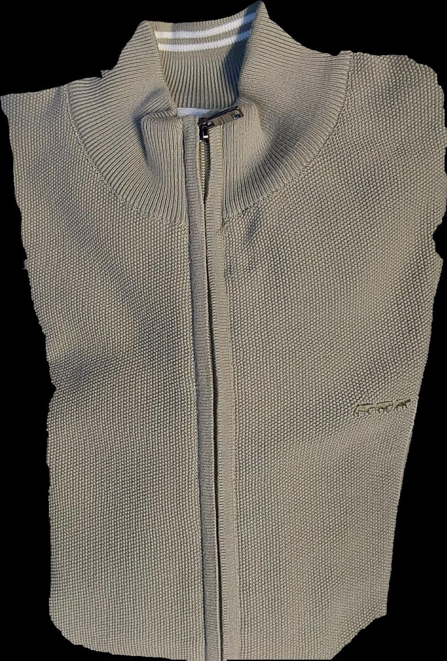 Cardigan zip maille pk MISE AU GREEN 