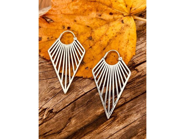 BOUCLES D&#039;OREILLES GÉOMÉTRIQUES SOLEIL TRIBAL