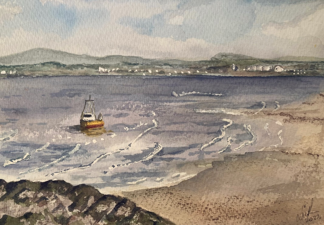 Morecambe from the Stone Jetty - Original Framed Watercolour 
