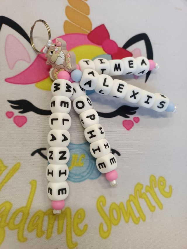 Porte clés 4 branches liées Bun