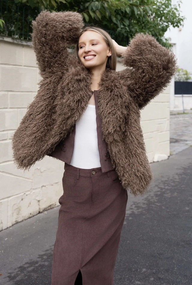 VESTE POIL CIMINY M0559 TAILLE UNIQUE 