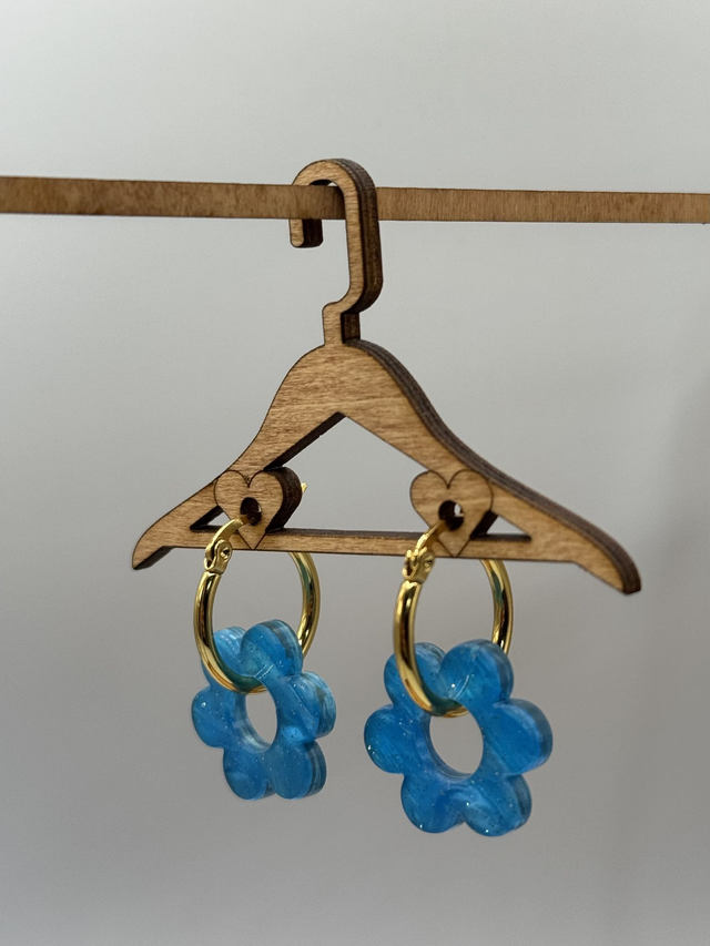 Boucles d’Oreilles « Fleurs Rétro » Galaxie