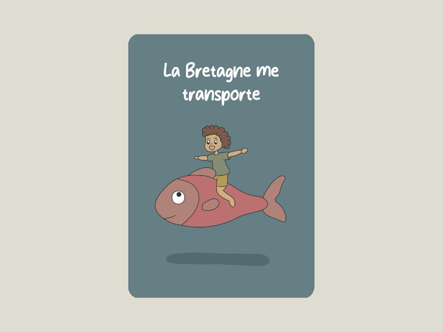 Carte postale &quot; La Bretagne me transporte &quot;