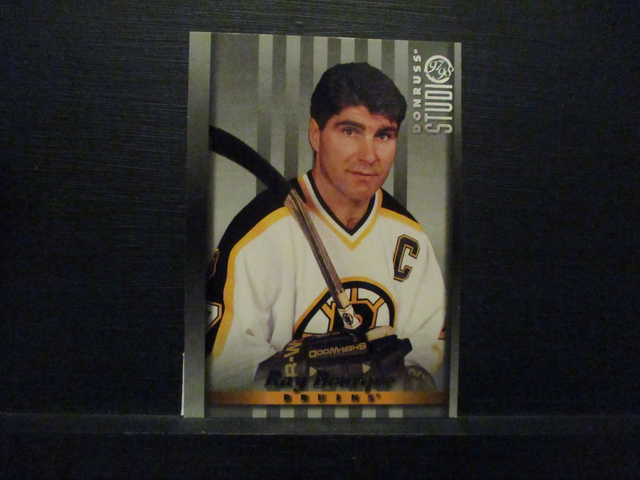 Ray Bourque - NFL 1997 Donruss Studio Ice Hockey Original Trading Card #28