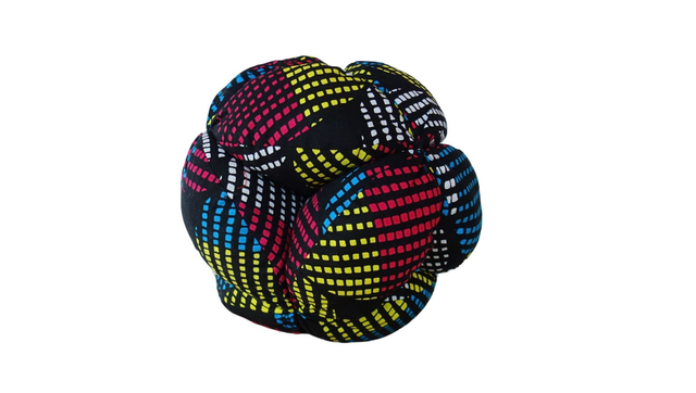 Hug Pillow Orb - Black and Multicolor-dotted 