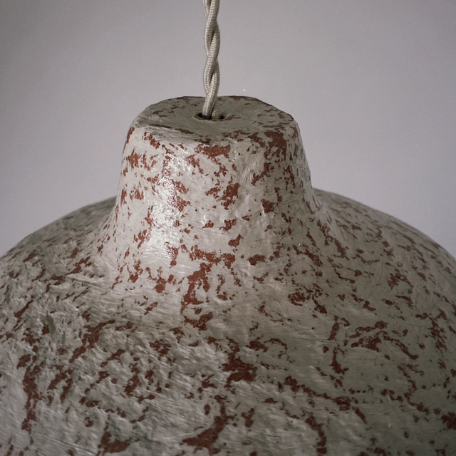 Abat jour suspension Paris rose marbré beige