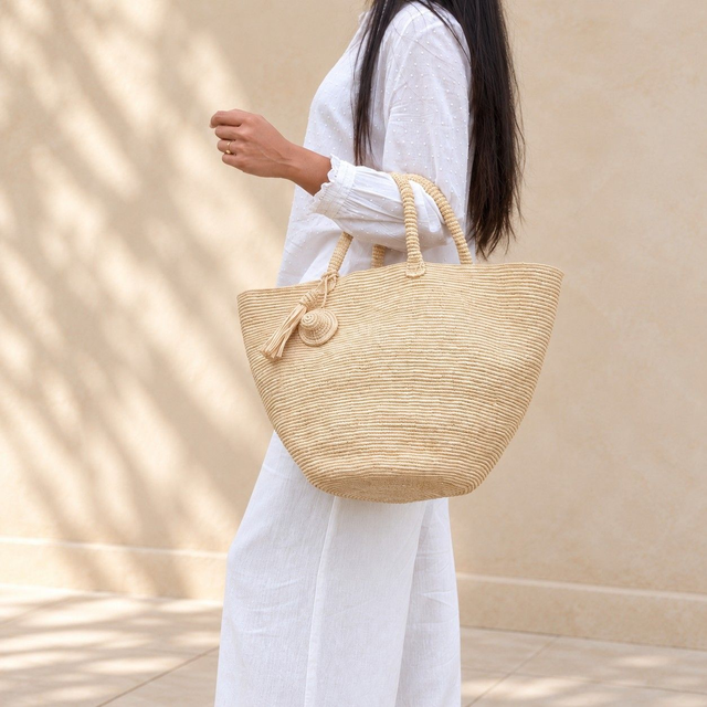 Sac Nacra en raphia de Madagascar