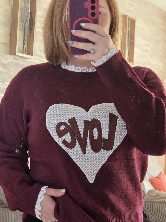 Pull love taille unique 34/42