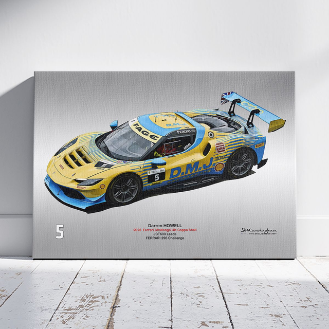 C250905 FERRARI 296 Challenge FCUK25 #5 Darren Howell JCT600 DNPK ICA2527