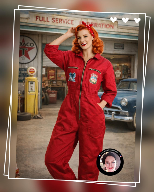 Combi-pantalon Pin-up American Highway Last Stop