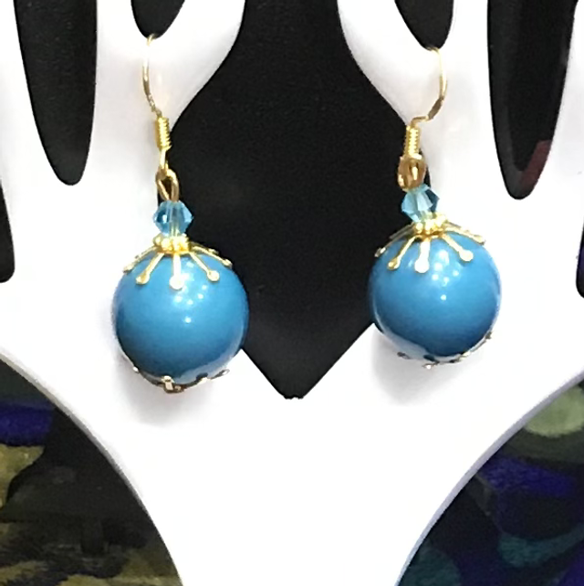 Blue Dangling Earrings - BLDE29