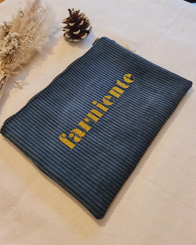 Grande pochette velours farniente