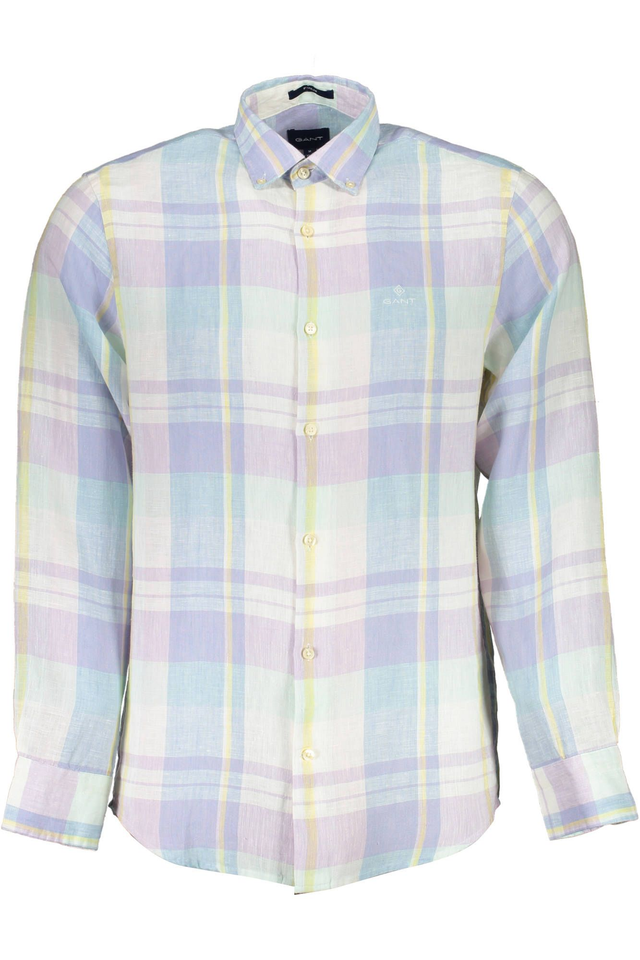 GANT CAMICIA MANICHE LUNGHE UOMO AZZURRO