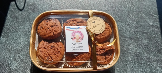  café et pépites chocolat noir (x 12 biscuits)