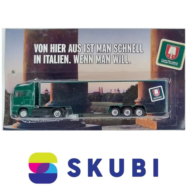 Reklamní kamion s návěsem MAN - Lass Dir raten trinke SPATEN - model 1:87 H0