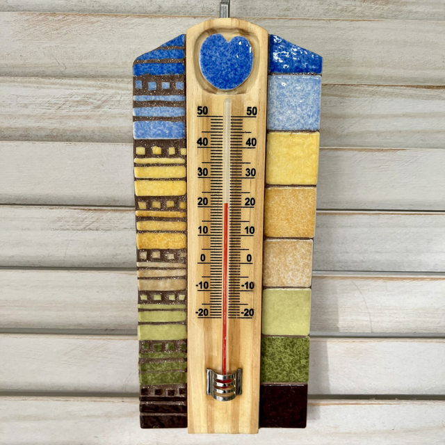 Mosaïque - Thermomètre d’ambiance - Intérieur/Extérieur (1)