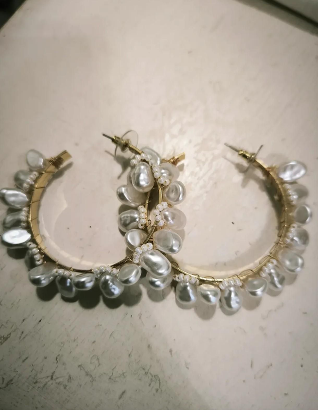 Cerchi con perle sintetiche