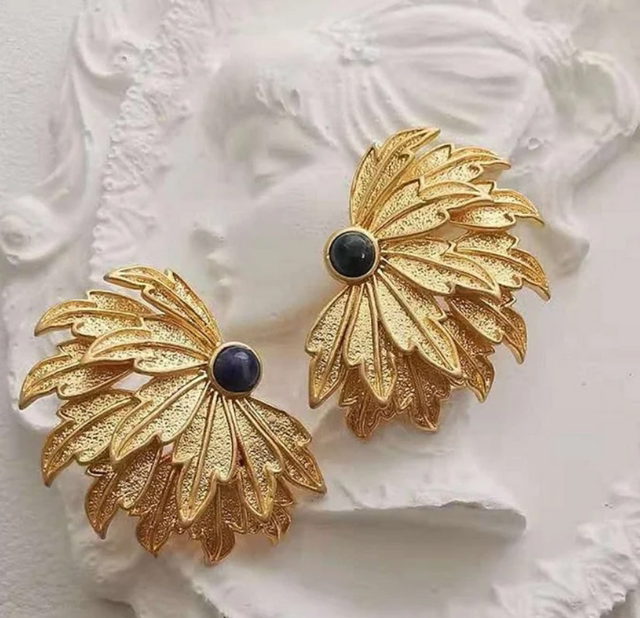 Pfauenflügel Ohrringe