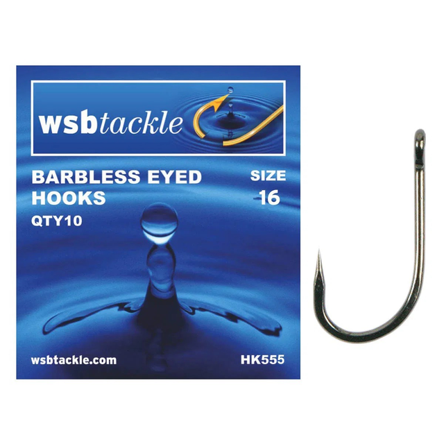 WSB BARBLESS EYED 16 (1 PK OF 10) HOOKS