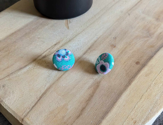 Boucles d'oreilles bouton