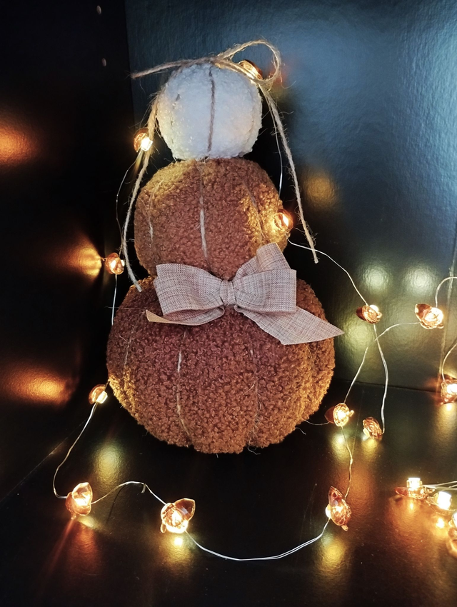 Trilogie de citrouilles - noeud jute