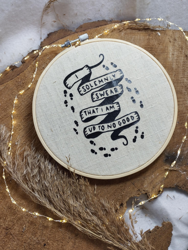 Cadre de broderie - Carte du Maraudeur Harry Potter 