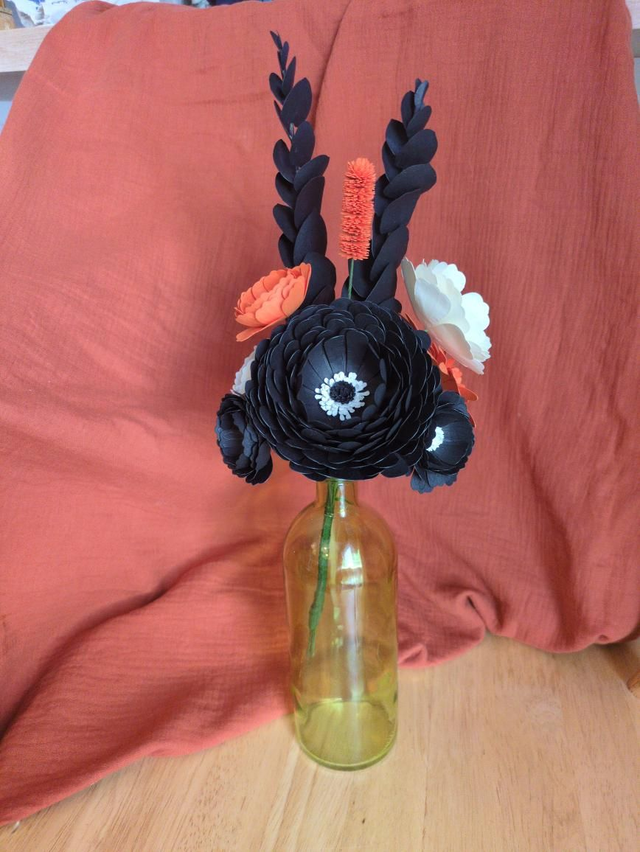 Vase haut bouteille vert