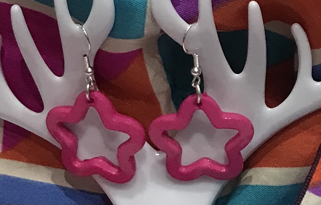 Rose Pink Dangling Earrings - RPD14