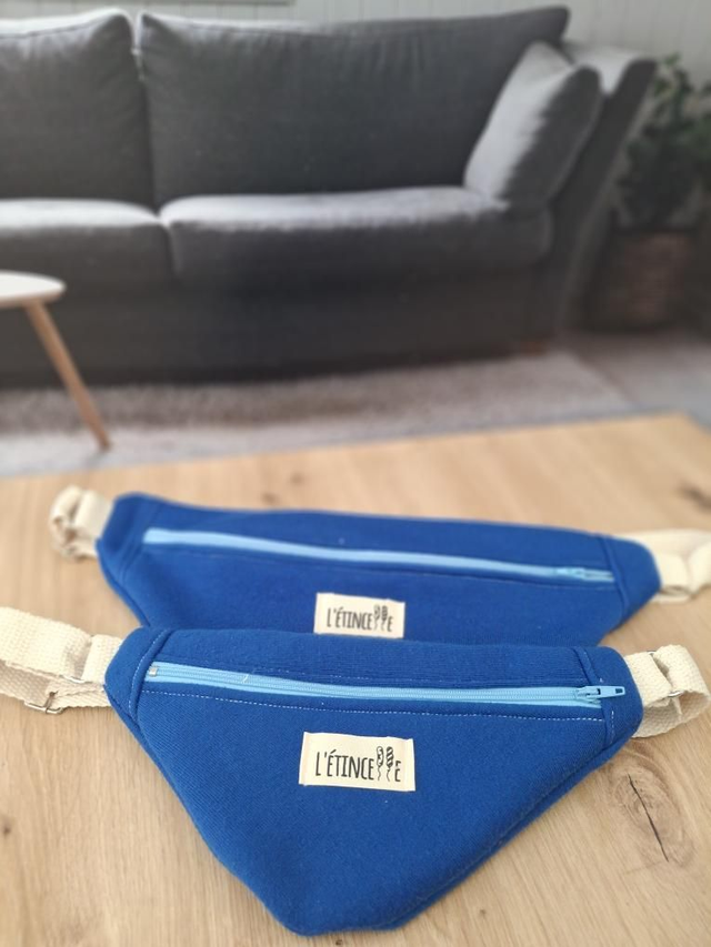 Sacs banane matchy adulte/enfant - Fleurs bleues