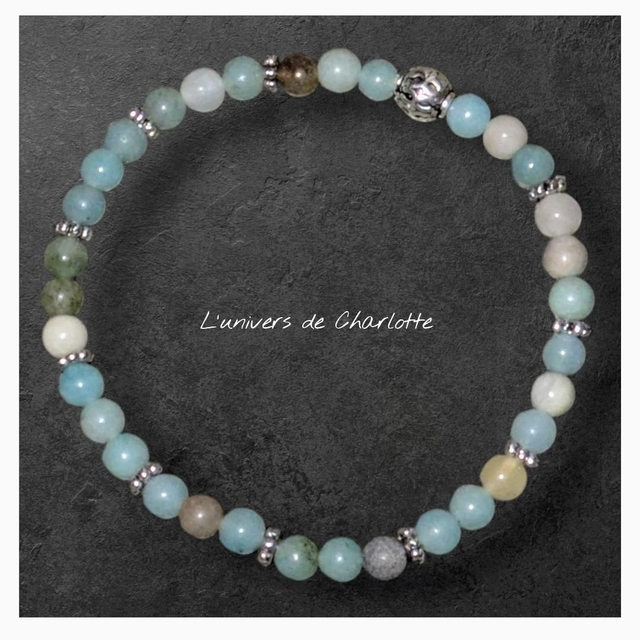 Bracelet "Amazonite" 4mm BR-116