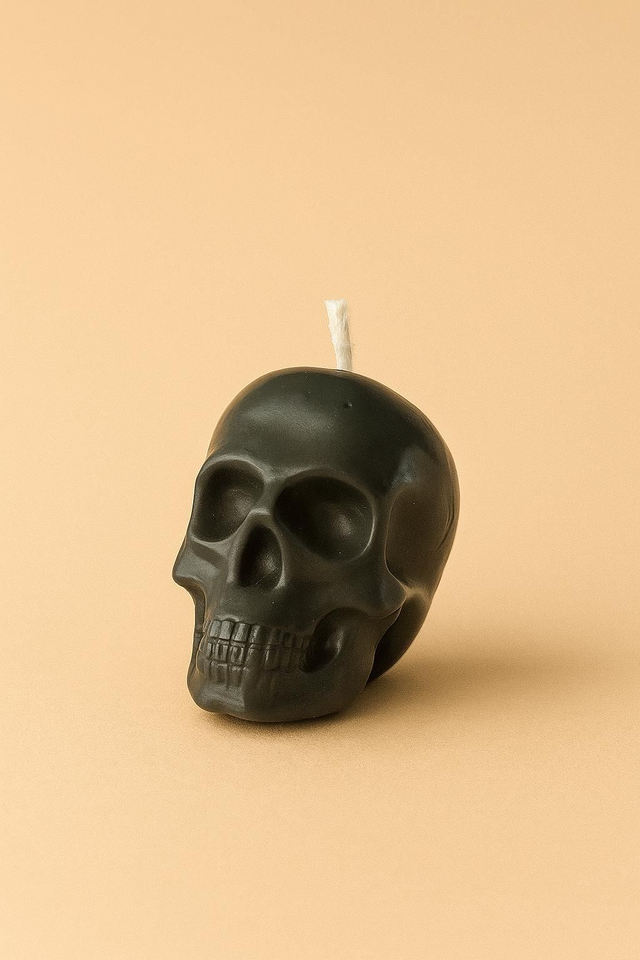 Bougie petite tête de mort