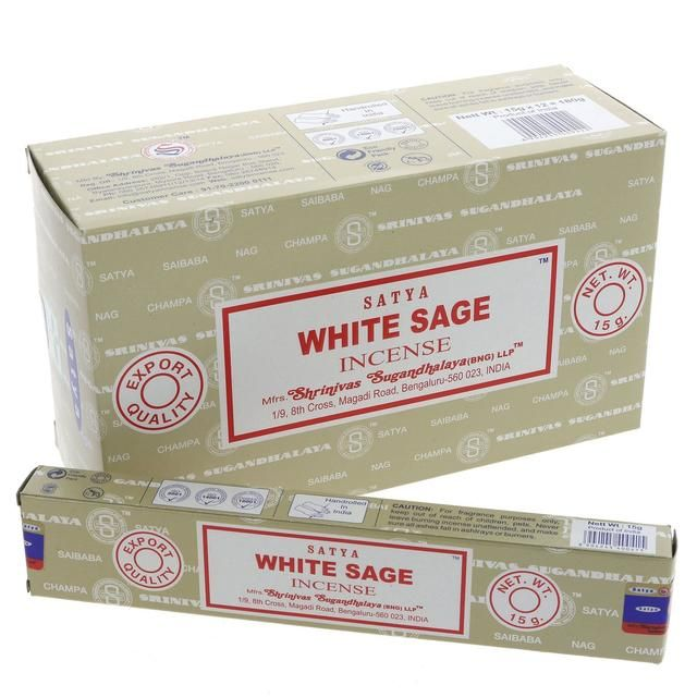 Satya White Sage 15g Incense Sticks