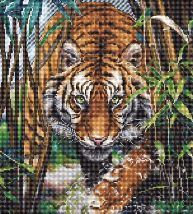 Cross Stitch Kit Luca-S - Gold The Tiger, B2406