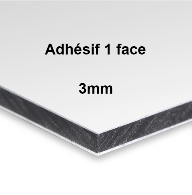 Plaque Dibond 3mm Adhésivée 1 face
