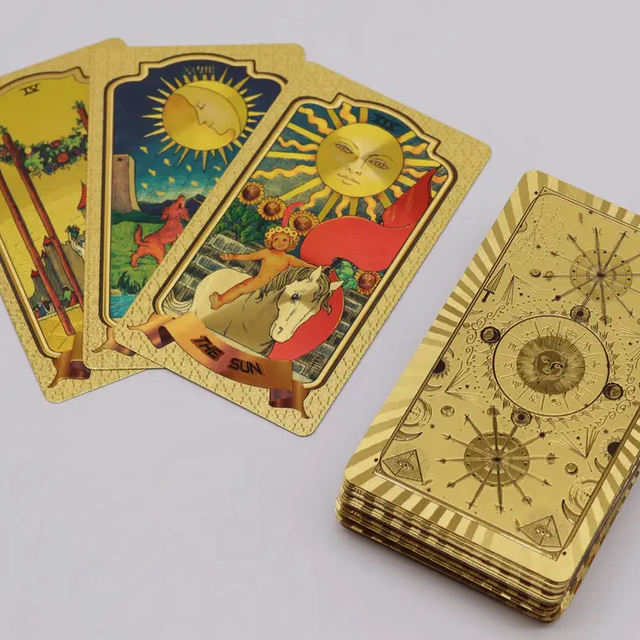 Golden Tarot Cards
