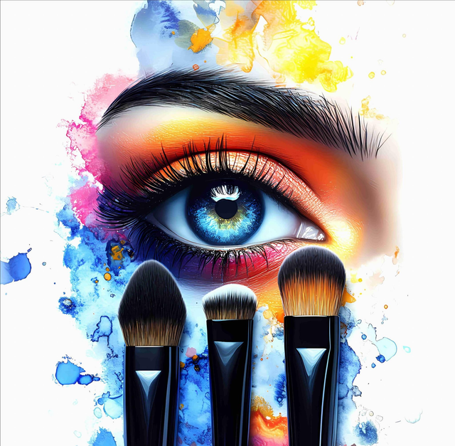 Panneau beauté maquillage en Polyester imperméable - 30x30cm