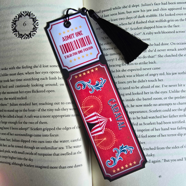 Caraval - Luxury Bookmark with tassel