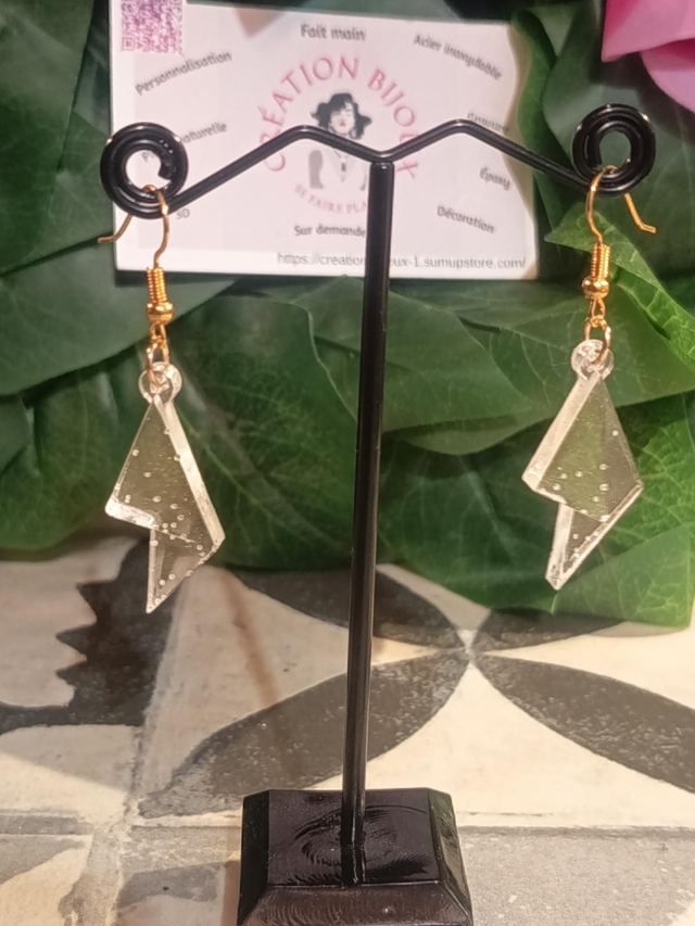 Boucle d'oreille éclair 