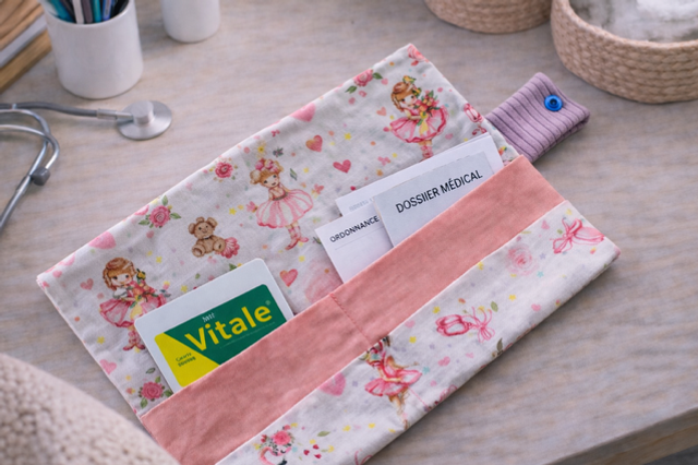 Ordonnancier velours et coton modèle « danseuse étoile » 