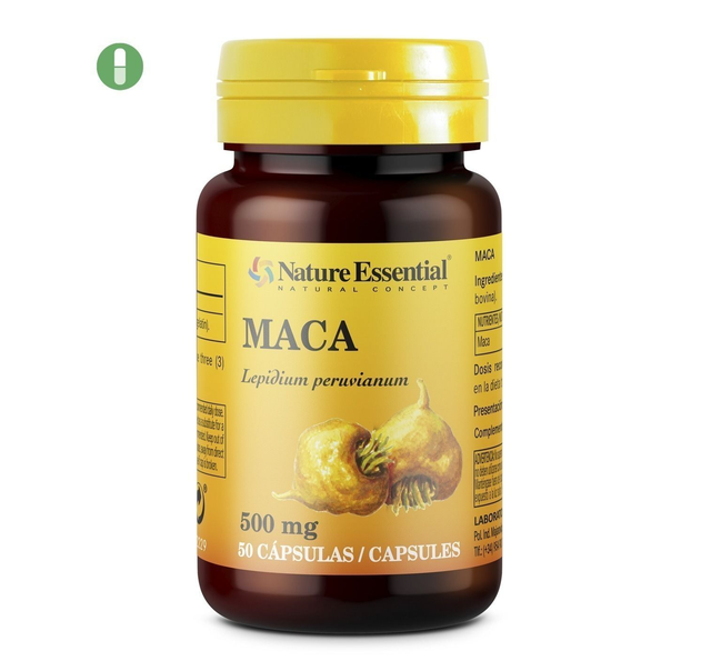 Maca 500 mg. 50 cápsulas de