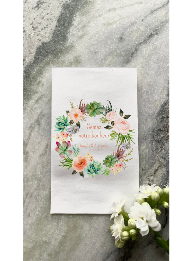 Sachet de graines &quot;Pia&quot; - Personnalisable