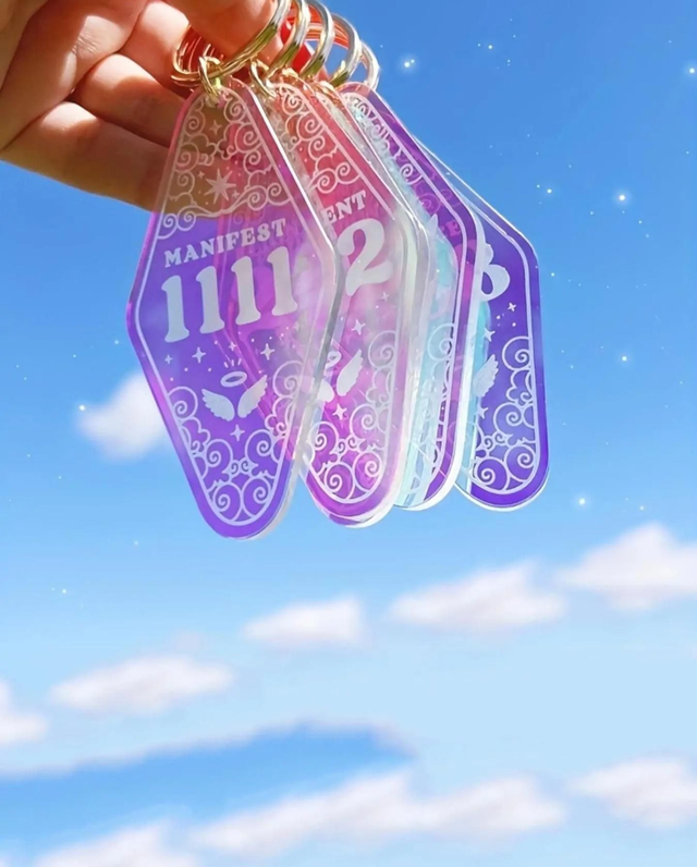 Angel Number Keyring 