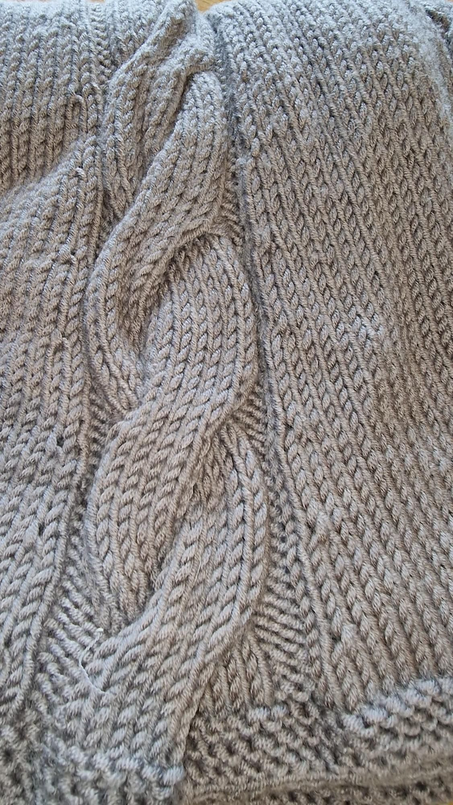 Grey poncho
