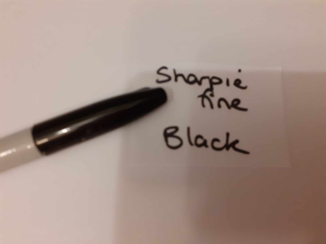 Zelebs in shed CHOOSE YOUR MARKER Sharpie Fine BLACK