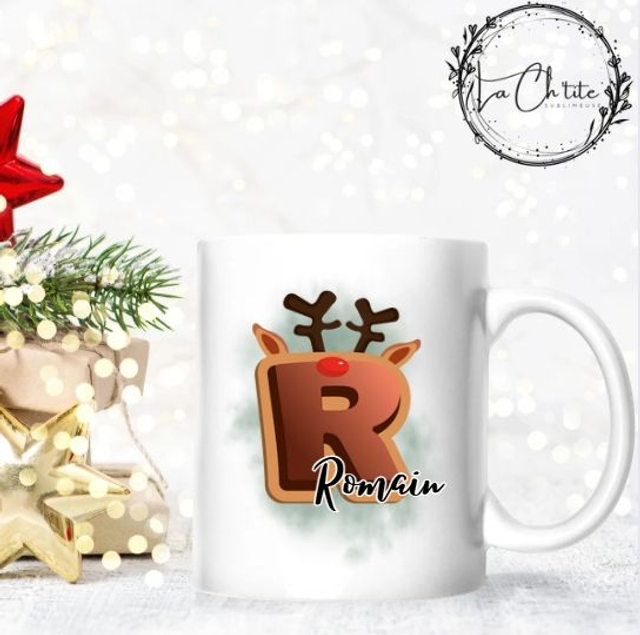 Mug Prénom Personnalisé Renne.