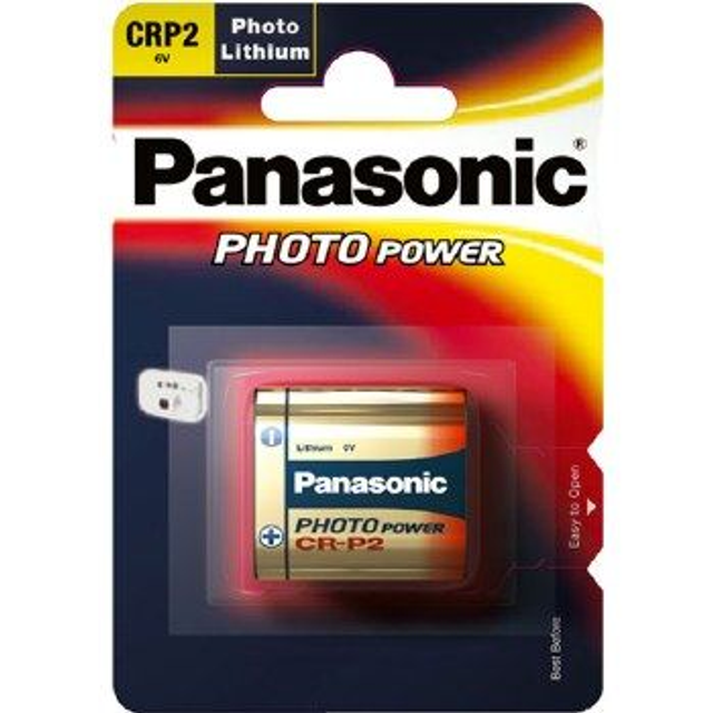 CR-P2 Panasonic 6 Volt Photo Lithium Battery (Pack 1)