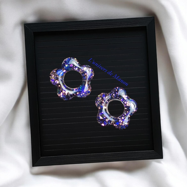 2 Pampilles fleurs (créoles interchangeables) 