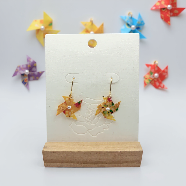 Origami Windmill Earrings