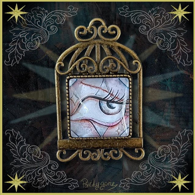 Œil circus soleil - Broche