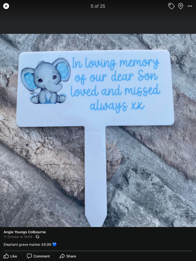 In loving memory son gravemarker 